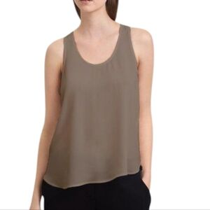Aritzia Babaton Brodie Top Women Small Beige Minimalist
